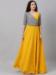 Picture of Cotton & Georgette & Net Dark Golden Rod Readymade Gown