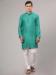 Picture of Delightful Cotton Cadet Blue Kurtas