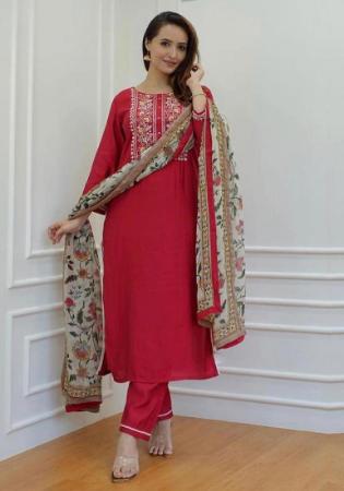 Picture of Amazing Rayon Fire Brick Kurtis & Tunic