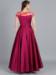 Picture of Georgette & Organza Dark Magenta Readymade Gown