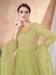 Picture of Nice Net Dark Khaki Anarkali Salwar Kameez