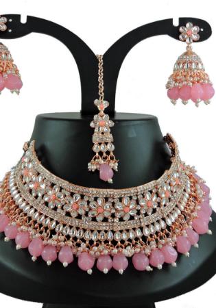 Picture of Lovely Rosy Brown Necklace Set