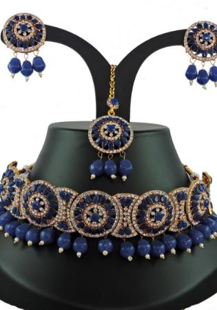 Picture of Radiant Navy Blue Necklace Set