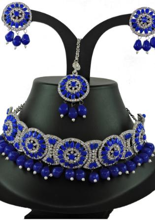 Picture of Splendid Midnight Blue Necklace Set