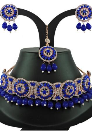 Picture of Sightly Midnight Blue Necklace Set