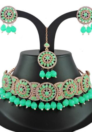 Picture of Fascinating Light Sea Green Necklace Set