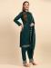 Picture of Georgette Sea Green Straight Cut Salwar Kameez