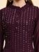 Picture of Georgette Dark Magenta Straight Cut Salwar Kameez