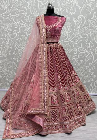 Picture of Splendid Georgette Hot Pink Lehenga Choli