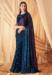 Picture of Statuesque Georgette & Silk Midnight Blue Saree