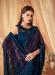 Picture of Statuesque Georgette & Silk Midnight Blue Saree