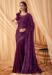 Picture of Classy Georgette & Silk Purple Saree