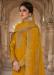 Picture of Silk Dark Golden Rod Straight Cut Salwar Kameez