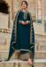 Picture of Elegant Silk Navy Blue Straight Cut Salwar Kameez