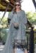 Picture of Georgette Light Slate Grey Straight Cut Salwar Kameez