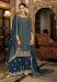 Picture of Chiffon Midnight Blue Straight Cut Salwar Kameez