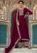 Picture of Statuesque Silk Dark Magenta Straight Cut Salwar Kameez