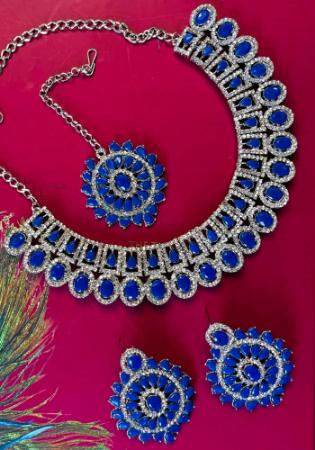 Picture of Comely Dark Blue Necklace Set