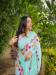 Picture of Well Formed Georgette Light Blue Saree