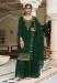 Picture of Georgette Sea Green Straight Cut Salwar Kameez