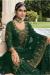 Picture of Georgette Sea Green Straight Cut Salwar Kameez