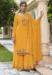 Picture of Georgette Golden Rod Straight Cut Salwar Kameez