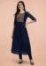 Picture of Chiffon Midnight Blue Readymade Salwar Kameez