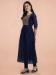 Picture of Chiffon Midnight Blue Readymade Salwar Kameez