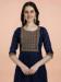 Picture of Chiffon Midnight Blue Readymade Salwar Kameez