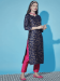 Picture of Cotton & Silk Midnight Blue Readymade Salwar Kameez