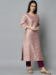 Picture of Cotton & Silk Rosy Brown Readymade Salwar Kameez