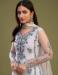 Picture of Ravishing Net Silver Straight Cut Salwar Kameez