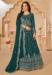 Picture of Georgette Dark Slate Grey Straight Cut Salwar Kameez