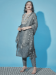 Picture of Nice Cotton & Silk Grey Readymade Salwar Kameez