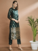 Picture of Cotton & Silk Dark Slate Grey Readymade Salwar Kameez