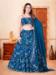 Picture of Sightly Satin & Silk Dark Slate Blue Lehenga Choli