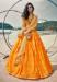 Picture of Gorgeous Organza Dark Orange Lehenga Choli