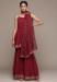 Picture of Charming Chiffon Maroon Readymade Salwar Kameez