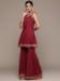 Picture of Charming Chiffon Maroon Readymade Salwar Kameez