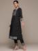 Picture of Statuesque Chiffon Black Readymade Salwar Kameez