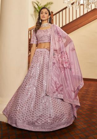 Picture of Resplendent Silk Thistle Lehenga Choli