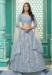 Picture of Elegant Georgette Light Steel Blue Lehenga Choli