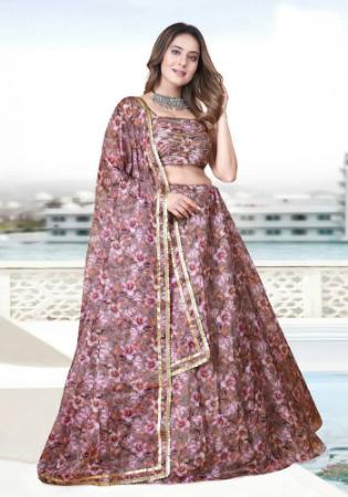 Picture of Comely Organza Grey Lehenga Choli