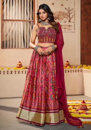 Picture of Splendid Silk Maroon Lehenga Choli