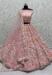 Picture of Splendid Net Rosy Brown Lehenga Choli