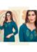 Picture of Beautiful Cotton Teal Kurtis & Tunic