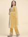 Picture of Appealing Net Khaki Straight Cut Salwar Kameez