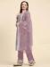 Picture of Shapely Net Plum Straight Cut Salwar Kameez