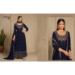 Picture of Georgette Dark Slate Grey Straight Cut Salwar Kameez