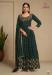 Picture of Georgette Dark Slate Grey Straight Cut Salwar Kameez